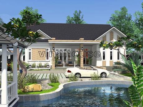 mau nha vuon dep mai ngoi 1 tang o nong thon anh van long thanh