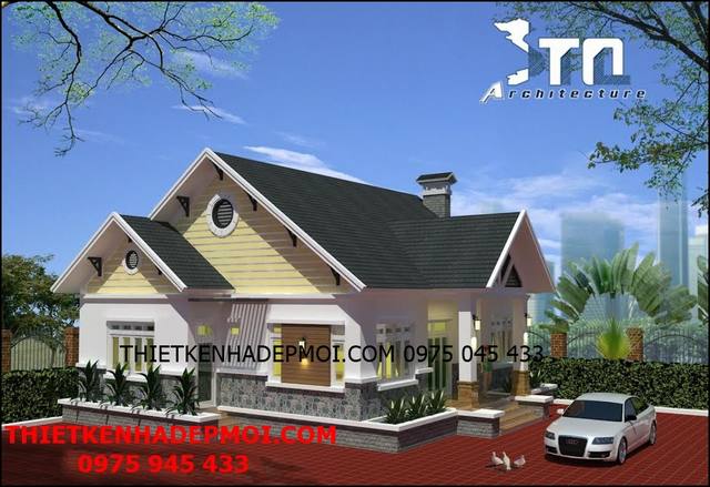 hinh anh ban ve mai thai dep 3 phong ngu 1239