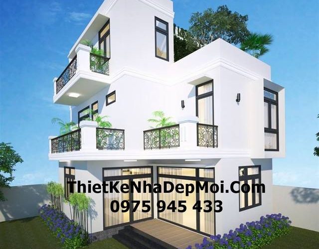 mau biet thu vuon 3 tang hien dai 15x15 dep goc view 3