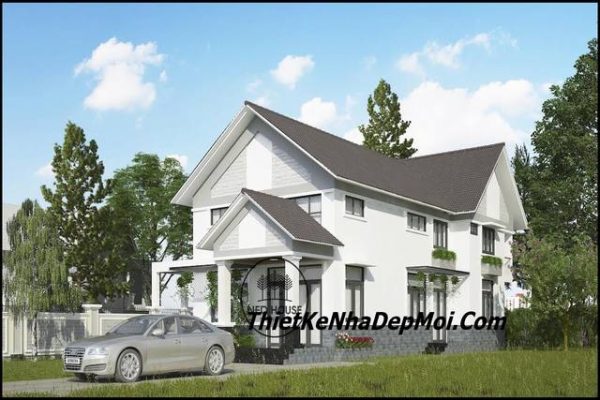 nha cap 4 mai thai co 5 phong ngu rong 8m nong thon gia re