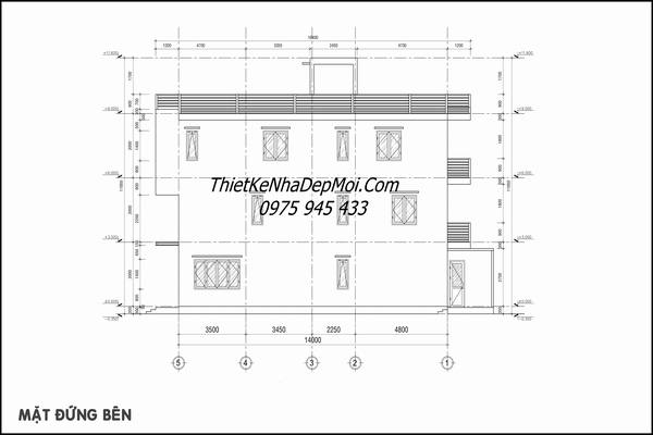 Thiết kế nhà ống lệch tầng có gara oto
