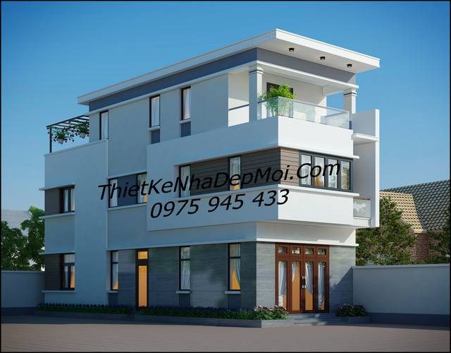 thiết kế nhà ống 3 tầng 5x15m