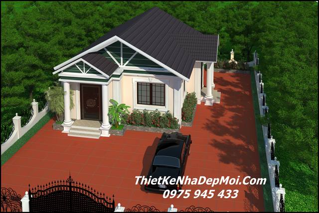 Thiết kế nội thất hiện đại mẫu nhà 2 tầng mái Thái đẹp- Mã số: ACHI 24321
