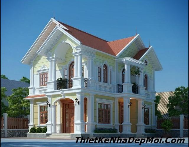 Biệt thự vườn 2 tầng kiểu pháp