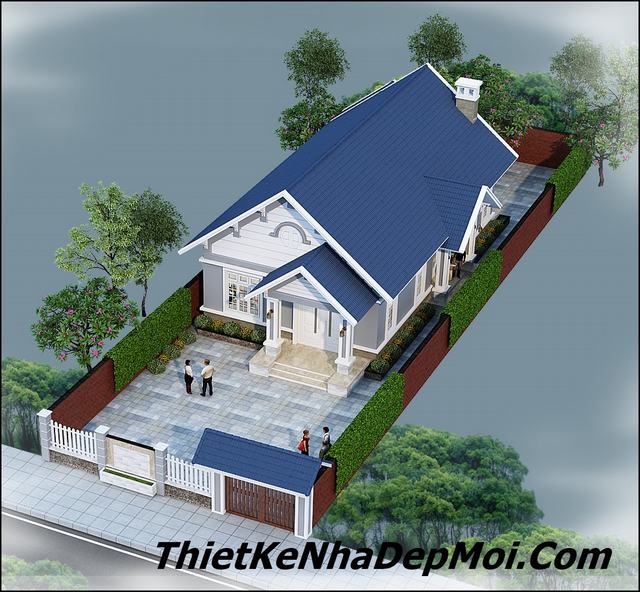 Mẫu nhà mái nhật 1 tầng hiện đại 130m2 3 phòng ngủ tại Lâm Đồng BT3030822 -  Kiến trúc Angcovat