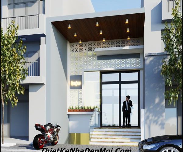 mẫu nhà phố cấp 4 có gác lửng 5x20 đẹp
