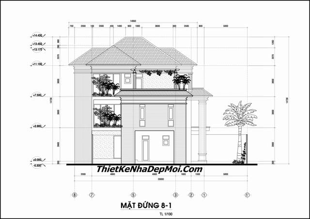 Ban ve mat dung nha pho 11x16m