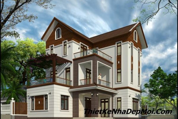Mau biet thu 2.5 tang dep