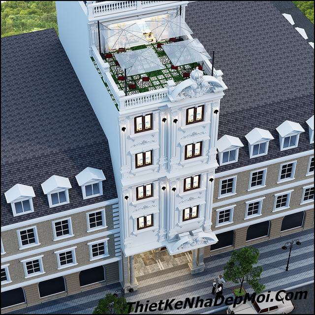 Thiết kế khách sạn tân cổ điển 2019