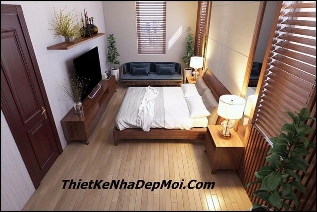 Phòng ngủ master đơn giản