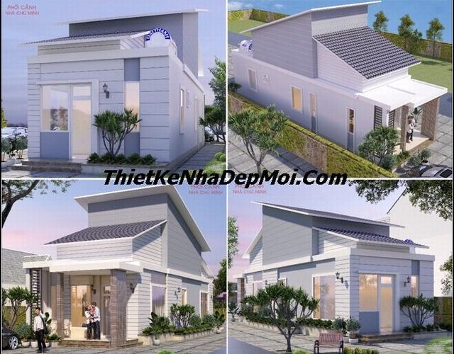 Thiết kế nhà ống 1 tầng 5x20m
