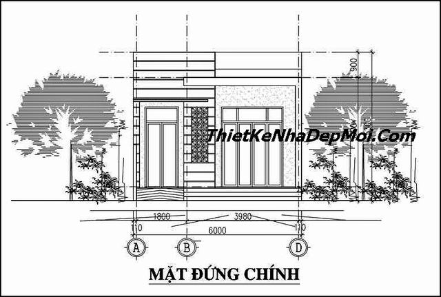 Thiết kế nhà diện tích 6x18m 