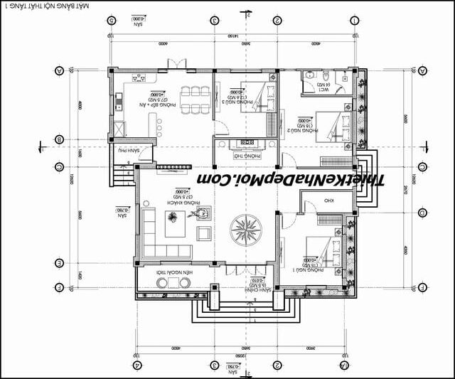 Điểm danh những mẫu nhà mái Nhật đẹp ở quê HOT nhất xu hướng 2026 - 2027 Mặt bằng nhà cấp 4 mái Thái ở quê nông thôn 3 phòng ngủ 160m2