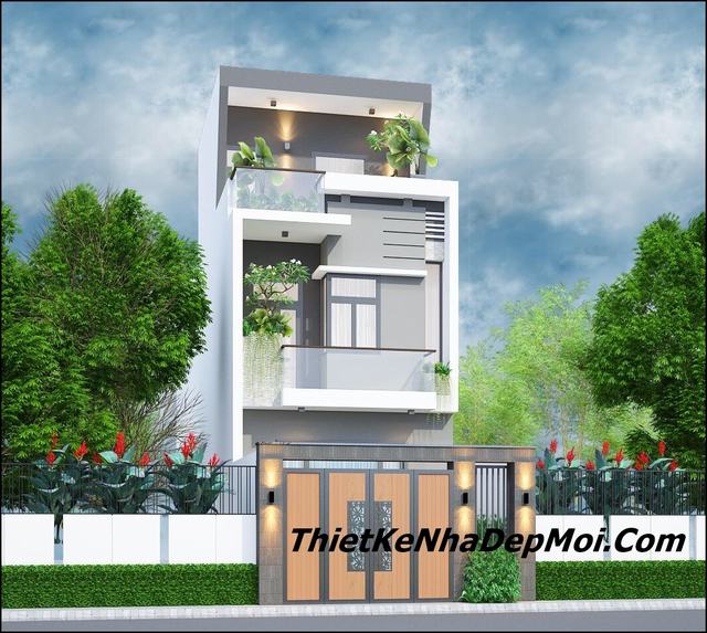 Thiết kế mẫu nhà phố 2 tầng 4x10m hiện đại tại Văn Giang NDNP2T31