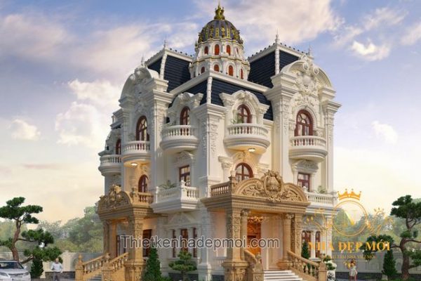 Dinh thự 3 tầng kiểu châu âu