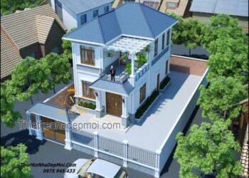 Nhà 1 trệt 1 lầu 8x15 4 phòng ngủ