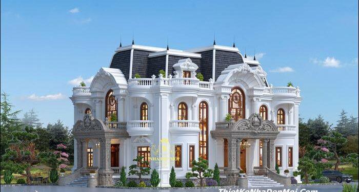 Biệt thự nhà vườn 2 tầng kiểu Pháp