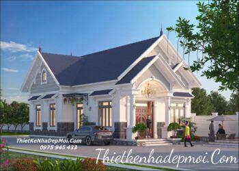 Nhà mái thái 1 tầng đẹp 2026 ba phòng ngủ