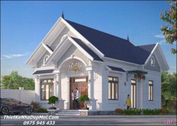 Bản vẽ thiết kế nhà cấp 4 mái Thái 8x15m 3 phòng ngủ 1 phòng thờ