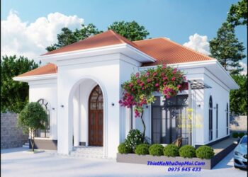 nhà trệt mái Nhật đẹp 2025