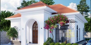 nhà trệt mái Nhật đẹp 2025