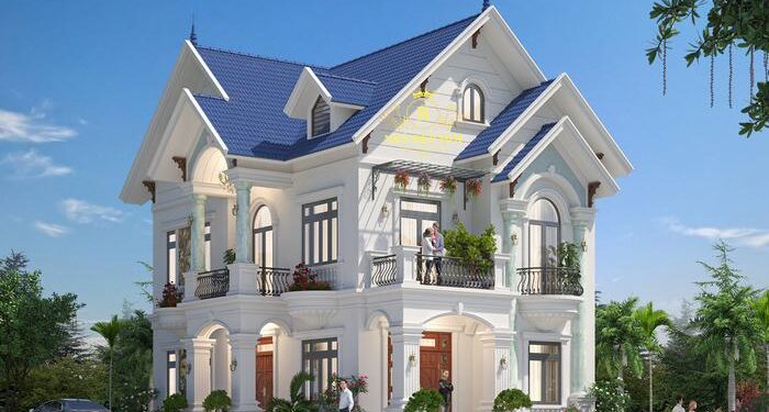 Biệt thự 2 tầng mái Thái mặt tiền 8m - Kiến trúc Homey