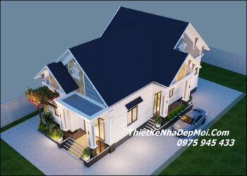 Mẫu nhà cấp 4 120m2 3 phòng ngủ 1 thờ