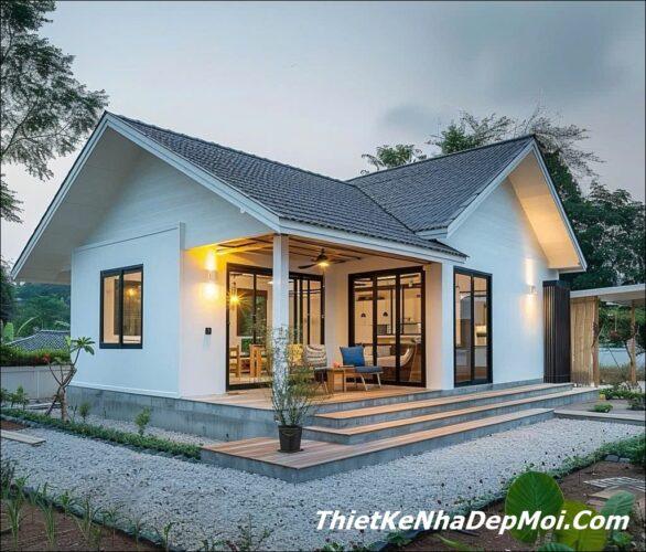 Những bản vẽ xây nhà cấp 4 diện tích nhỏ 80m2 chi phí tiết kiệm 2026 Nhà đẹp 80m2 có sân vườn