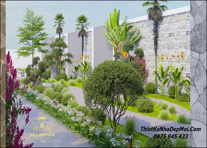 Thiết kế 3D sân vườn tại TP HCM