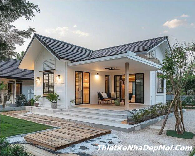 Những bản vẽ xây nhà cấp 4 diện tích nhỏ 80m2 chi phí tiết kiệm 2026 Mẫu nhà vườn cấp 4 đẹp ở quê diện tích 80m2