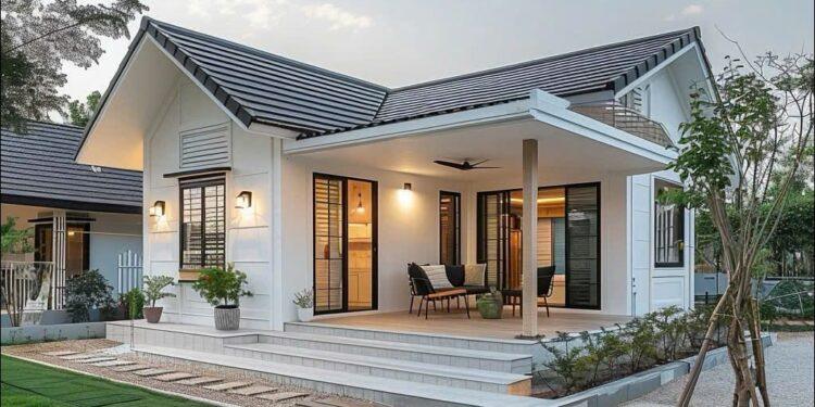 Những bản vẽ xây nhà cấp 4 diện tích nhỏ 80m2 chi phí tiết kiệm 2026 Mẫu nhà vườn cấp 4 đẹp ở quê diện tích 80m2