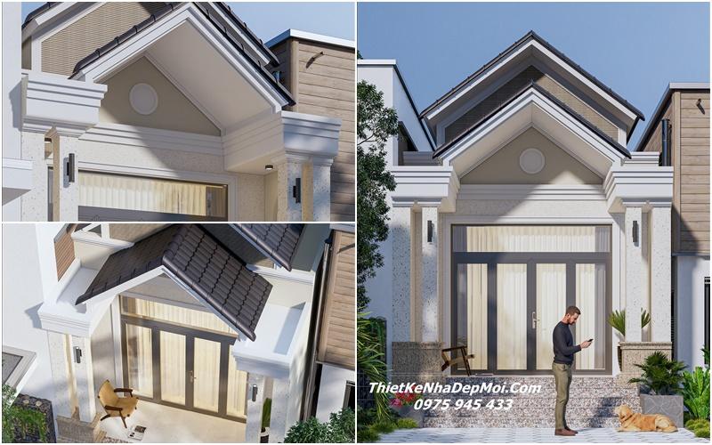 Mẫu nhà trệt cấp 4 mái thái đẹp 3 phòng ngủ 5x20m