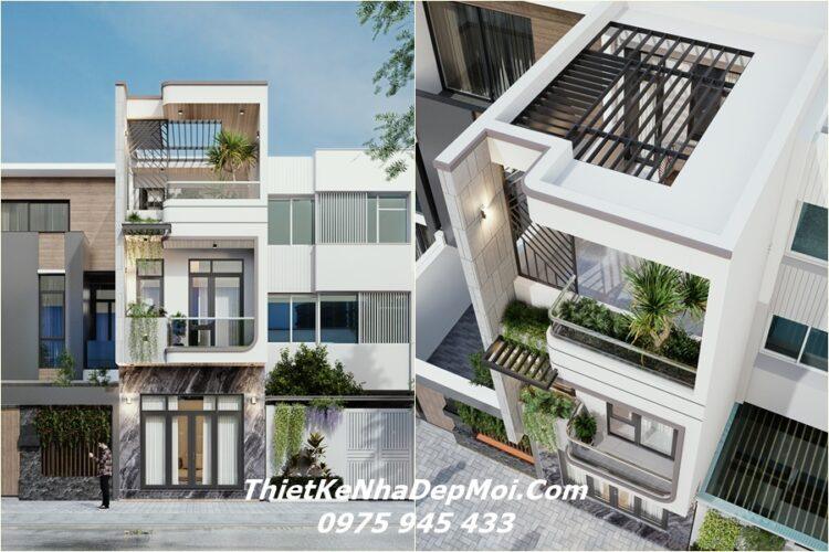Mẫu nhà ống 2.5 tầng mặt tiền 4,5m 
