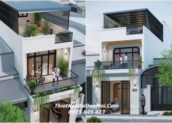 Nhà 1 trệt 2 lầu mặt tiền 4m