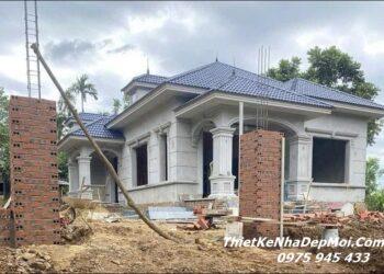 Công ty thiết kế xây nhà có 3 mái đẹp ở nông thôn