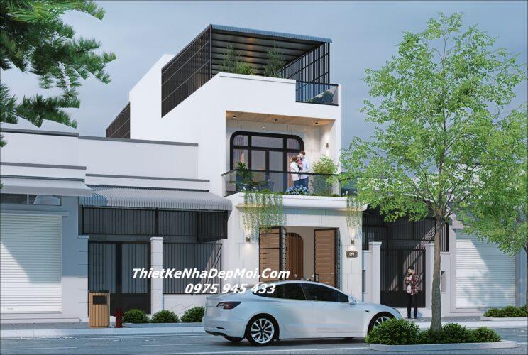 Mẫu nhà ống 2 5 tầng mặt tiền đẹp 4m