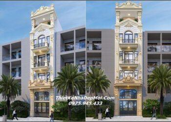 Các kiểu mặt tiền nhà ống phong cách tân cổ điển đẹp rộng 4m 5m ở Việt Nam