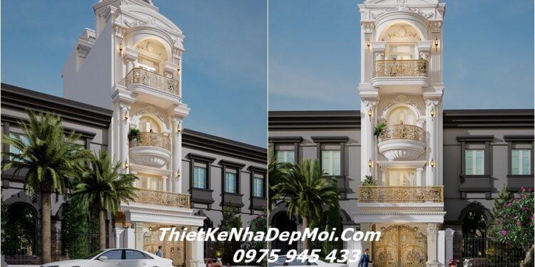 Những mẫu nhà đẹp 4 tầng mặt tiền 4m phố cập nhật mới 2026 Nhà ống đẹp 4.5 tầng diện tích 4x20m