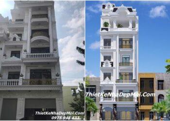 Nhà phố 6 tầng kiểu châu âu
