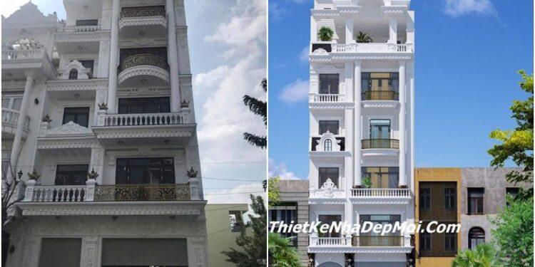 Nhà phố 6 tầng kiểu châu âu