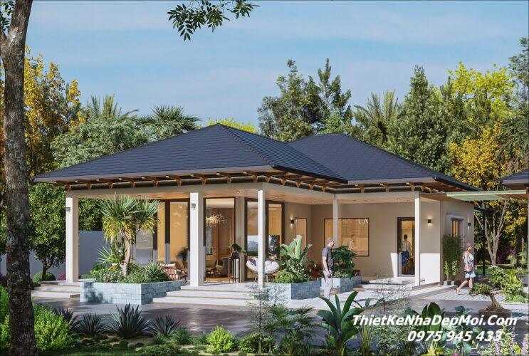 Mẫu nhà đơn giản cấp 4 đẹp nghỉ dưỡng 2027