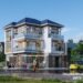 Mẫu biệt thự mái Nhật 2 mặt tiền 3 tầng hiện đại chị An anh Thuận Biệt thự phố 3 tầng 2 mặt tiền hiện đại đẹp 4 phòng ngủ 1 phòng thờ