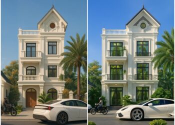Các mẫu nhà biệt thự mini 3 tầng hiện đại mặt tiền đẹp năm 2025 rất đáng chọn