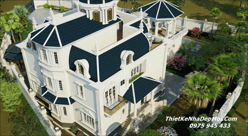 Thiết kế biệt thự vườn châu âu 