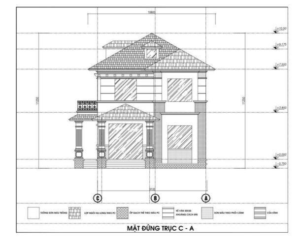 Báo giá chi phí xây nhà biệt thự vườn 2 tầng mái nhật 4 phòng ngủ 2026 Thiết kế nhà mái nhật 2 tầng 4 phòng ngủ 1 phòng thờ kiểu biệt thự vườn nông thôn