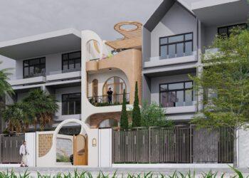 Mẫu thiết kế nhà phố 4x12m 3 tầng phong cách hiện đại phong thuỷ 2026