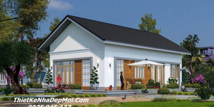 Thiết kế nhà vườn ngang 13m sâu 8m