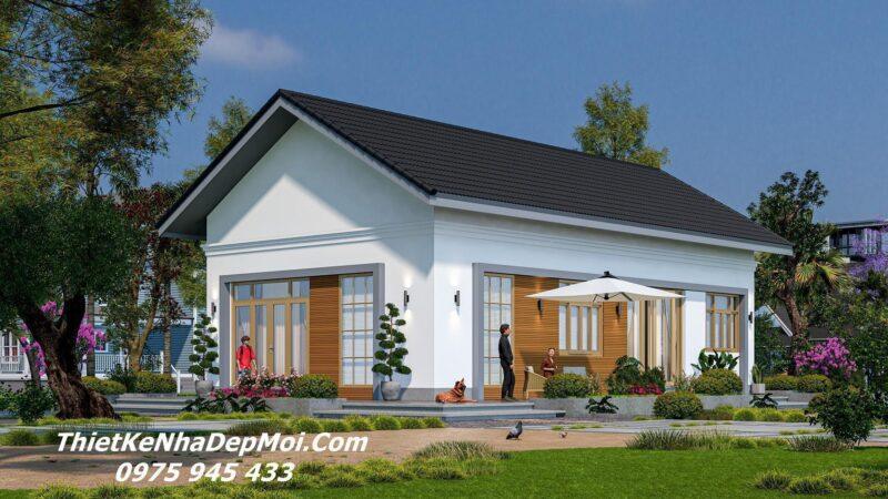 Thiết kế nhà vườn ngang 13m sâu 8m 