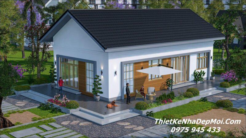 Thiết kế nhà vườn xinh diện tích 100m2 