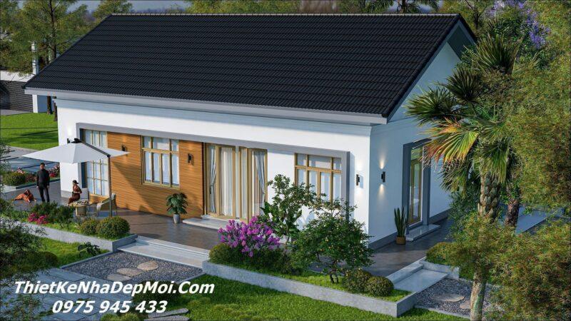 Mẫu nhà 1 tầng 100m2 